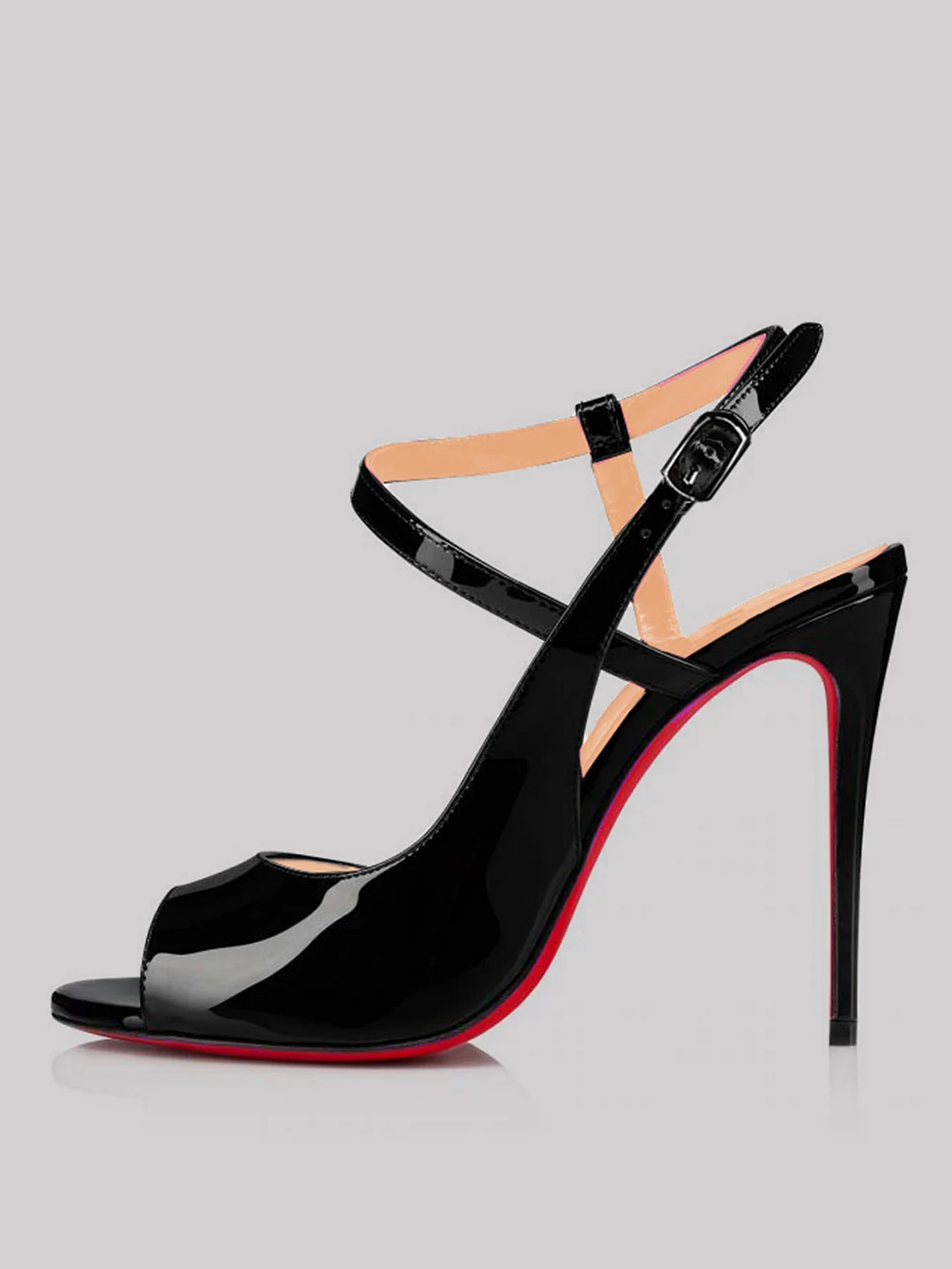 120mm Women's Stiletto High Heels Open Toe Sandals Red Bottom So Jenlove Shoes
