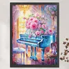 Piano-16CT Stamped Cross Stitch Egyptian Cotton 74*93cm/29.13*36.61in (Big Size) tapestrymarket