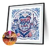 Diamond Painting -DIY Round Drill US Independence Day(40x40cm-Box)