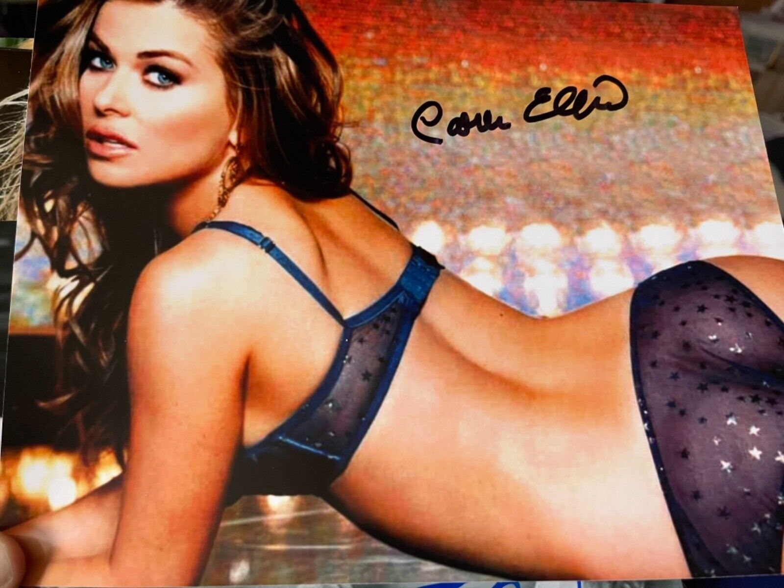 Carmen Electra signed 8 x10 Photo Poster painting sexy picture super duper hot hott