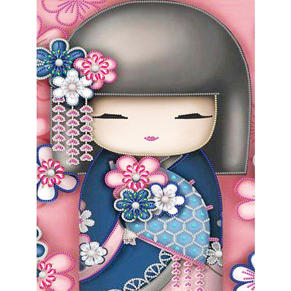 

Kokeshi Doll - Special Shaped Diamond Painting - 35*45CM, 501 Original