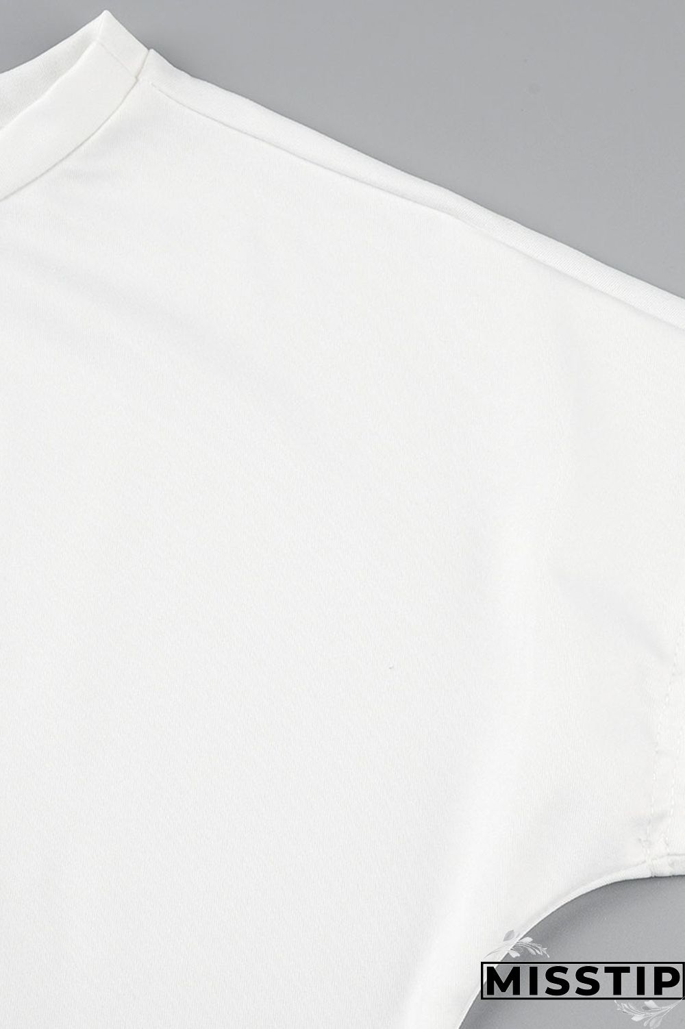 White Red Casual Print Bronzing Patchwork O Neck T-Shirts