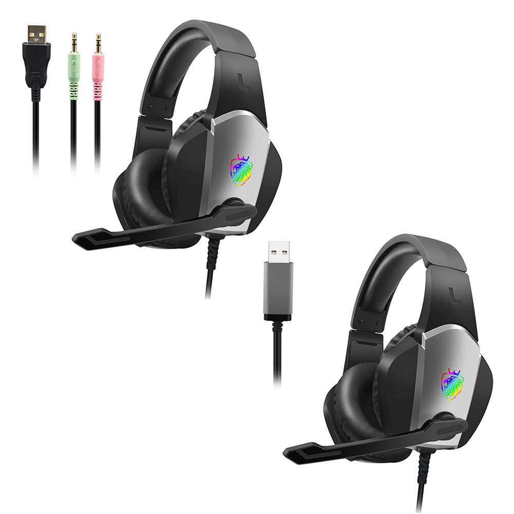 

A1 Gaming Headset 50mm Driver Over Ear Headphones with Noise Canceling Mic, Usb&3.5, 501 Original