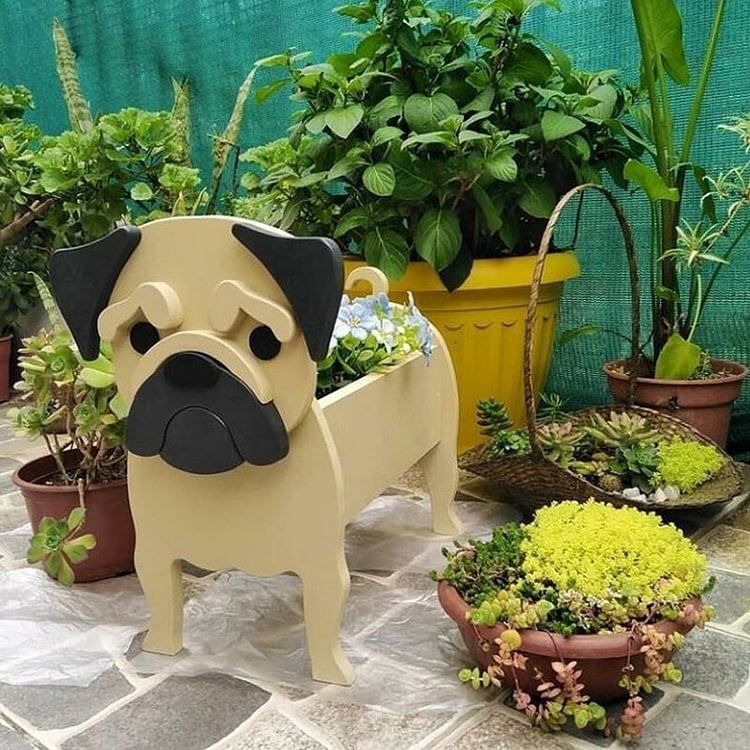 Luckstylish™ Garden Dog Planter Plant Pot