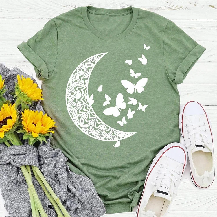 moon Butterfly insectT-shirt Tee -04875