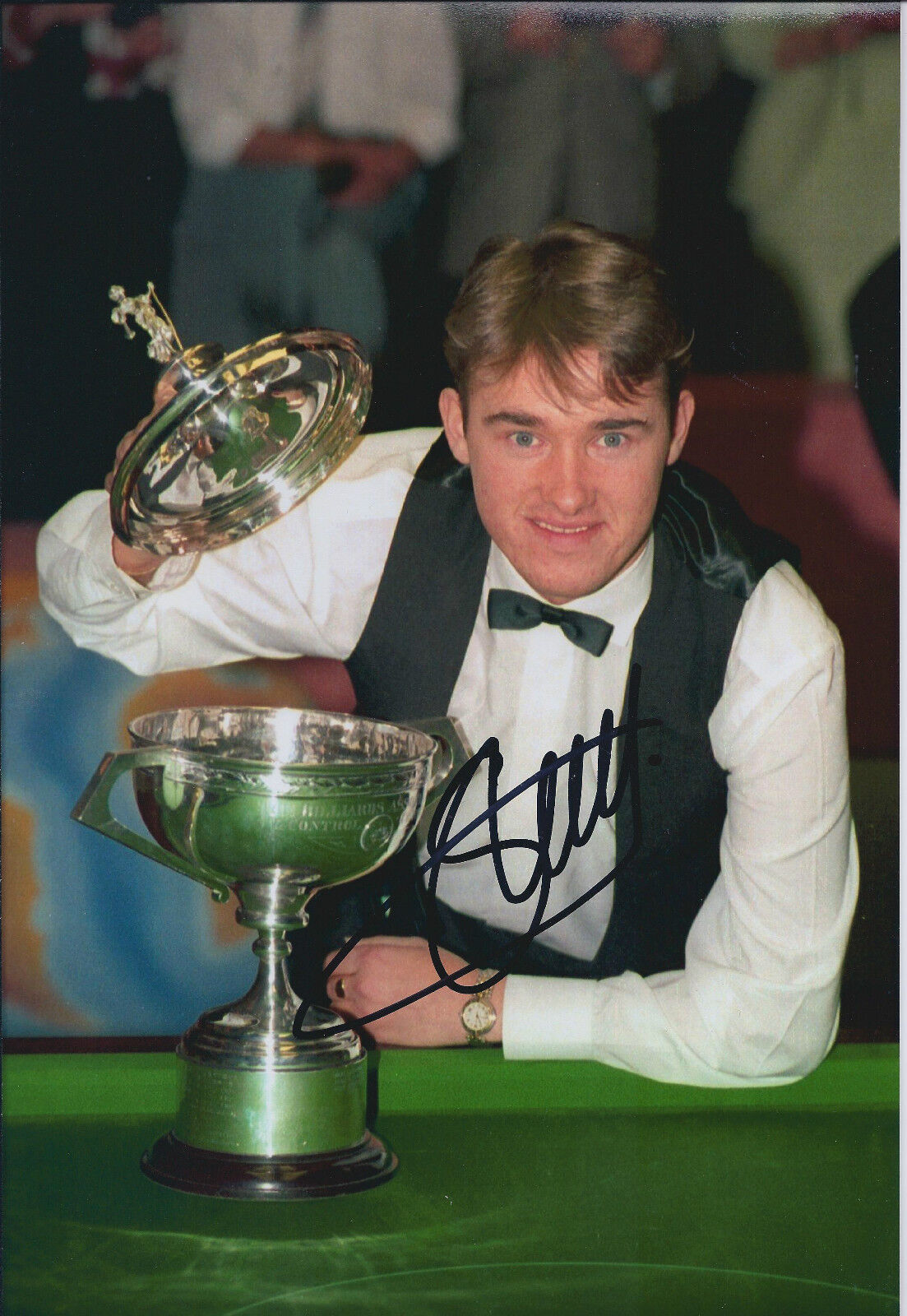 Stephen HENDRY SIGNED Autograph 12x8 Photo Poster painting AFTAL COA Crucible World Champion