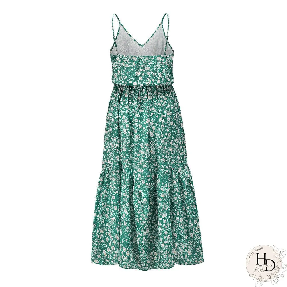 Spaghetti Strap Mini Swing Dress