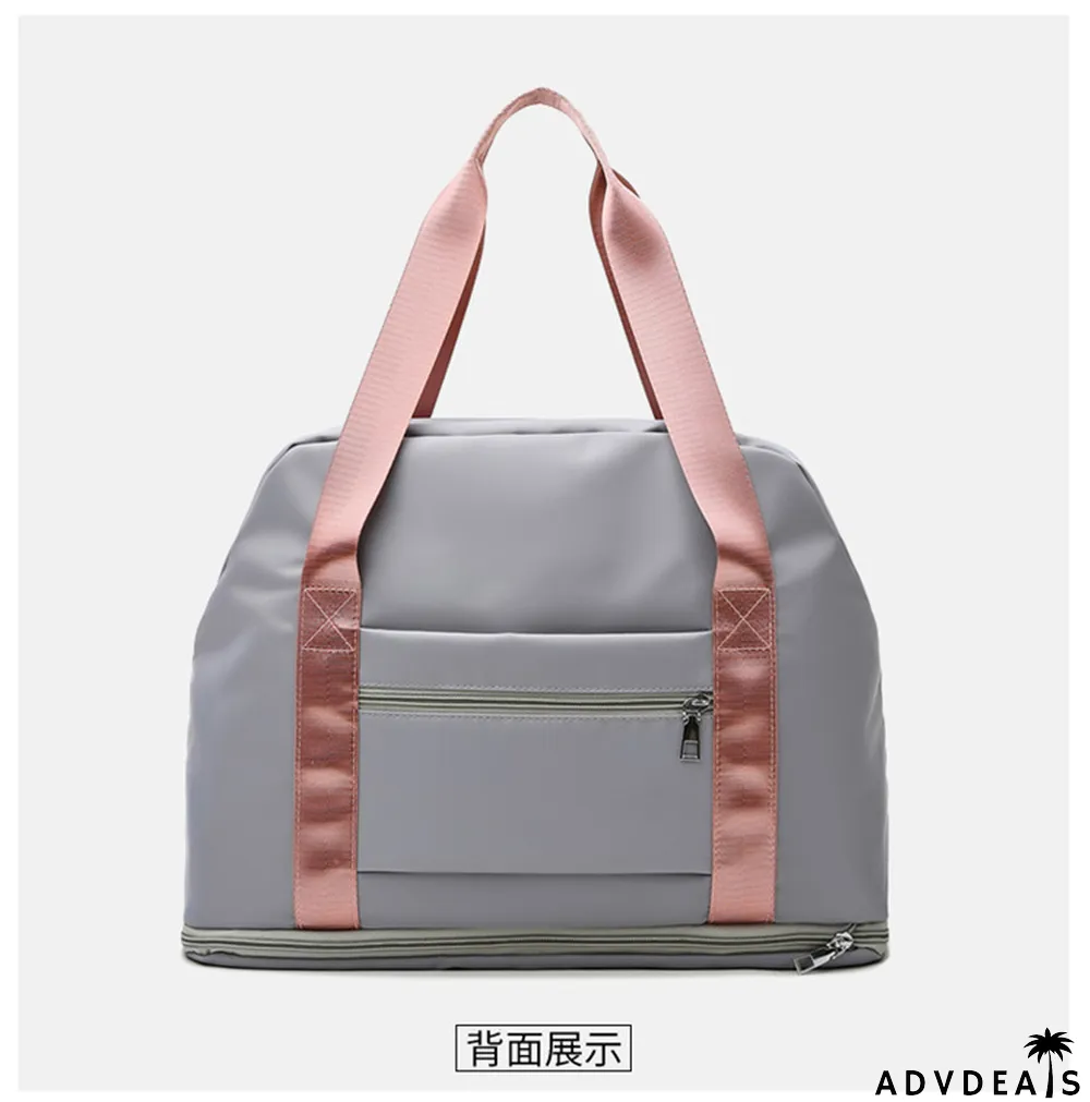 PINK Letter Print Dry and Wet Separation Extend Bag