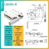 Precision micro-adjustment XY axis displacement platform, stainless steel LBX/LBY-40/50/60/70/80/100 manual slide