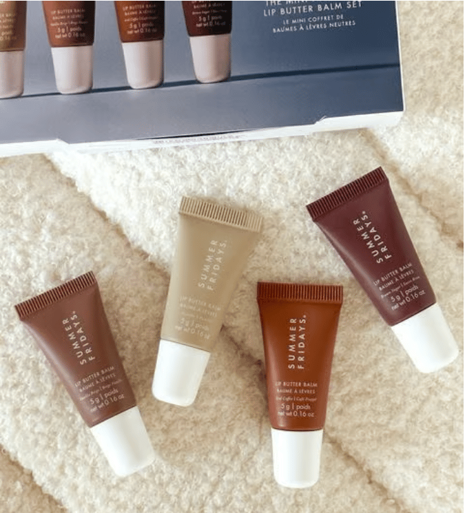 🎁LAST DAY 49% OFF🎁Summer Fridays The Mini Neutrals Lip Butter Balm Set