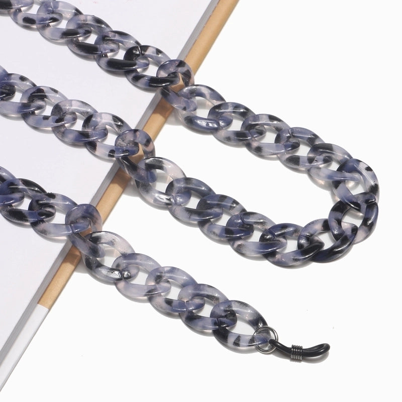 Resin Acrylic Plastic Leopard Print Glasses Chain Simple Retro Fashion Glasses Chain Anti-skid And Anti-lost