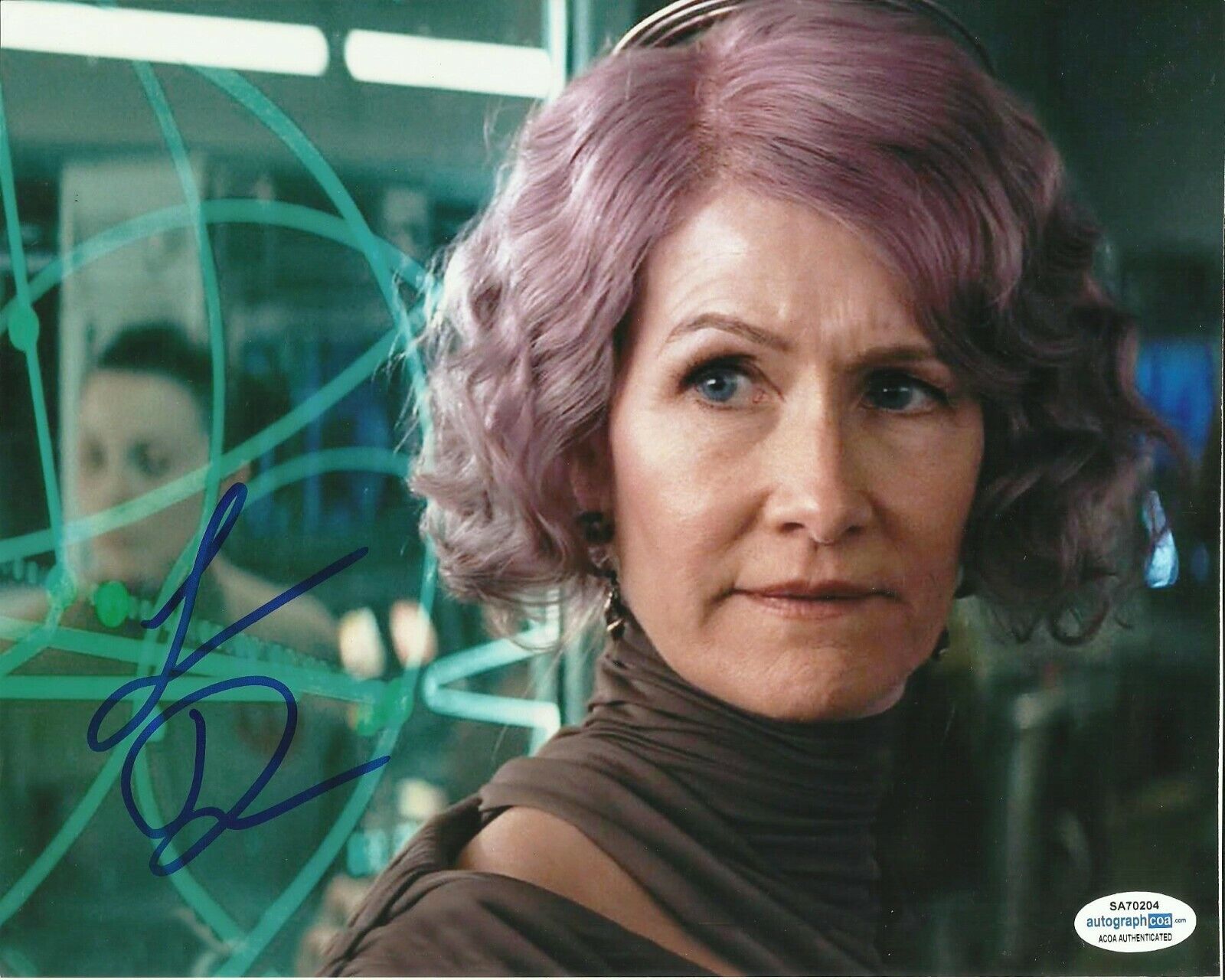 LAURA DERN SIGNED STAR WARS Photo Poster painting UACC REG 242 (3) ALSO ACOA CERTIFIED