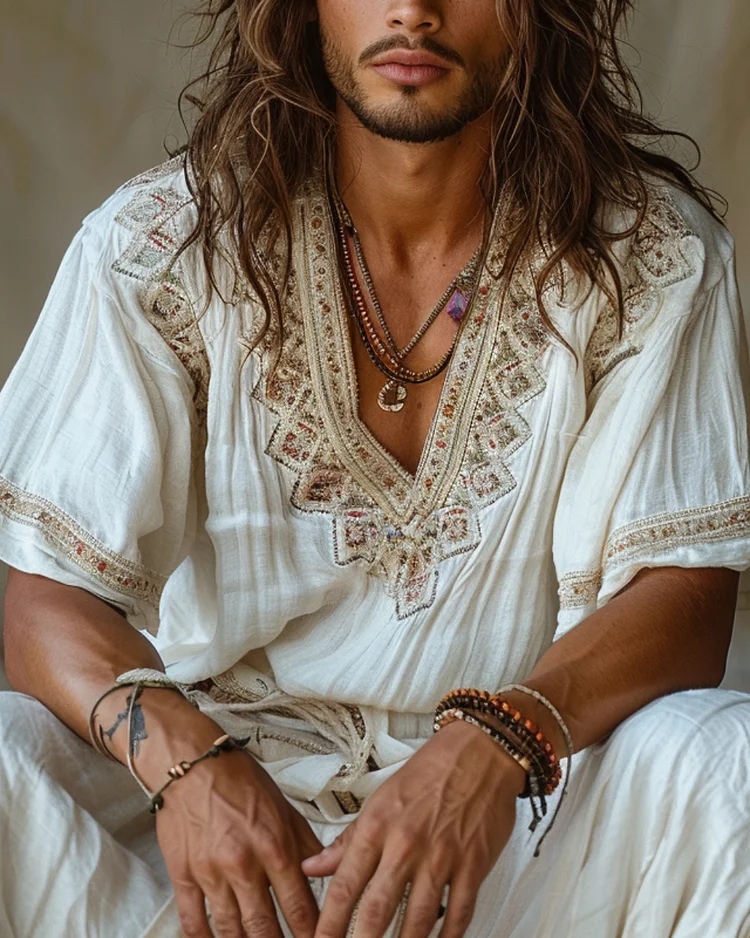 Men's Ethnic Cotton Shirt