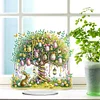 Diamond Painting Acrylic Easter Egg Tree Desktop Ornaments for Bedroom Table Decor