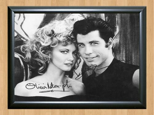 Grease John Travolta Signed Autographed Photo Poster painting Poster Print Memorabilia A3 Size 11.7x16.5