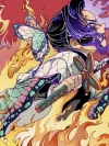 Shinobu Kocho in Flame Decorative Painting - Demon Slayer: Kimetsu No Yaiba - Xingkong Studio