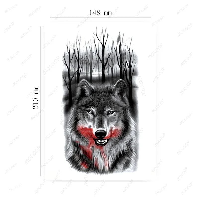 Clock Gears Tattoos Stickers Fake Fragmented English Letters Waterproof Temporary Tattoo for Women Men Black Cool Totem Tatoo