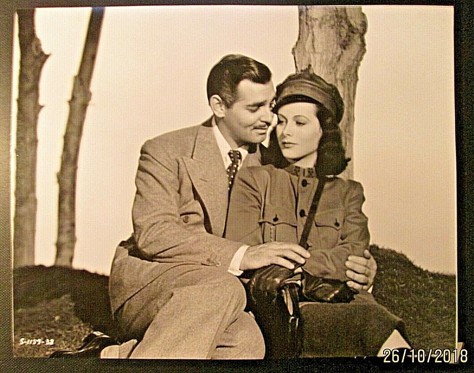CLARK GABLE HEDY LAMARR (COMRADE X) ORIG, 1940 RARE CLARENCE BULL Photo Poster painting *