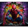 Spider Man Wall - 11CT Stamped Cross Stitch 50*45cm