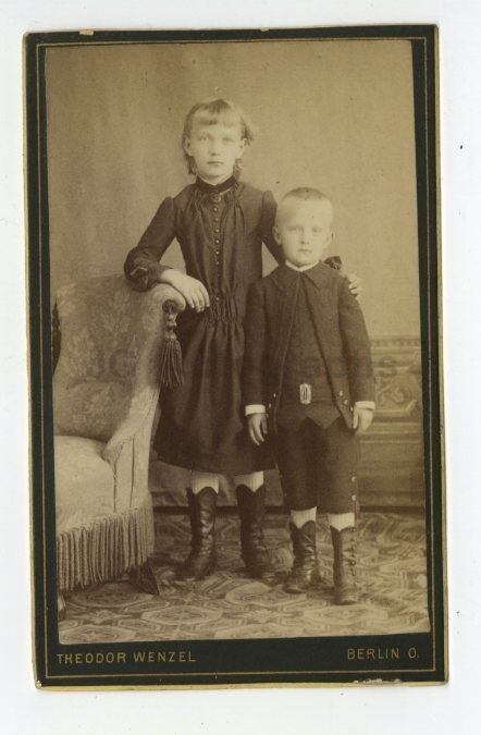 19th Century Children - 19th Century Carte-de-visite Photo Poster paintinggraph - Berlin