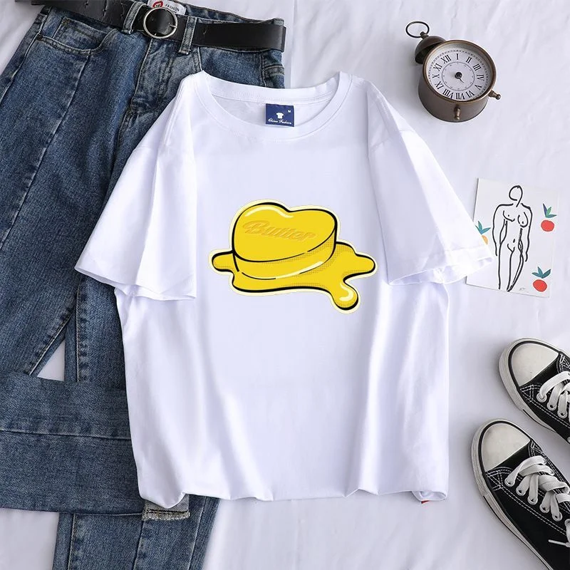 방탄소년단 Butter Candy Color Casual T-shirt