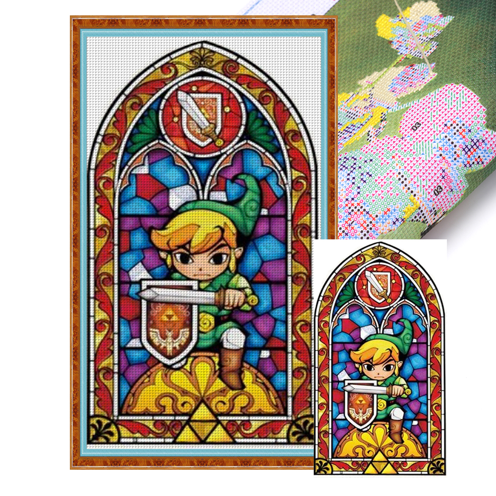 Zelda Full 11CT Pre-stamped Canvas(40*75cm) Cross Stitch