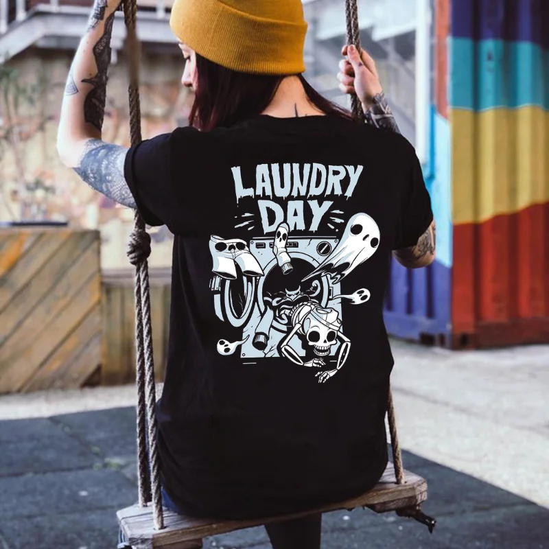 Laundry Day Printed Women's T-shirt -  