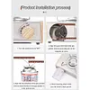 Camping Cassette Stove Outdoor Gas Burner Portable Cooking Gas Furnace (White)