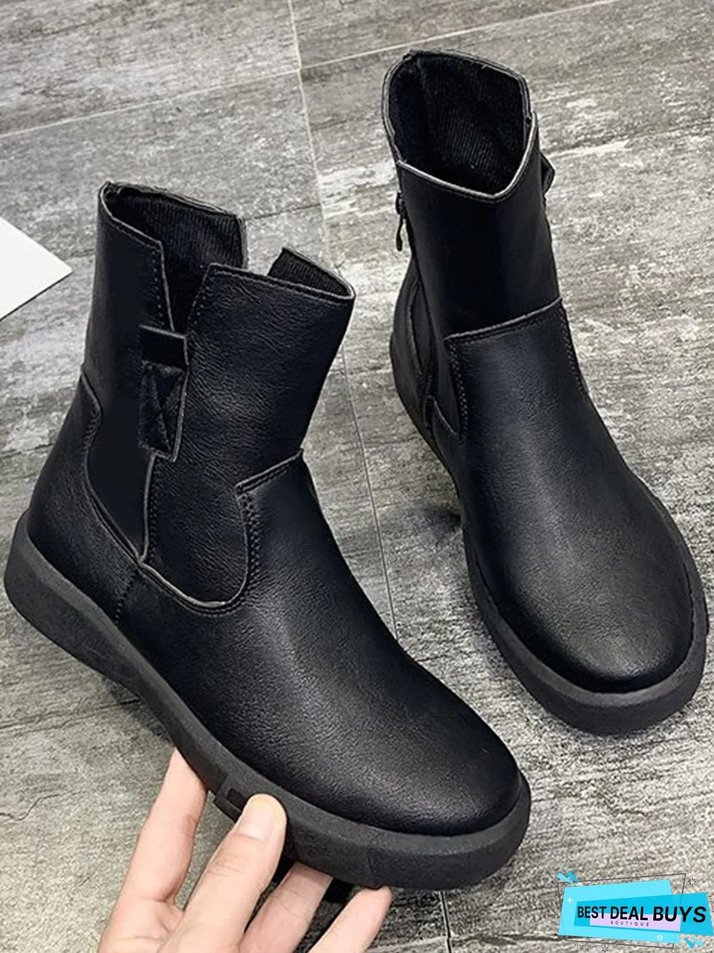 Vintage Leather Ankle Boots