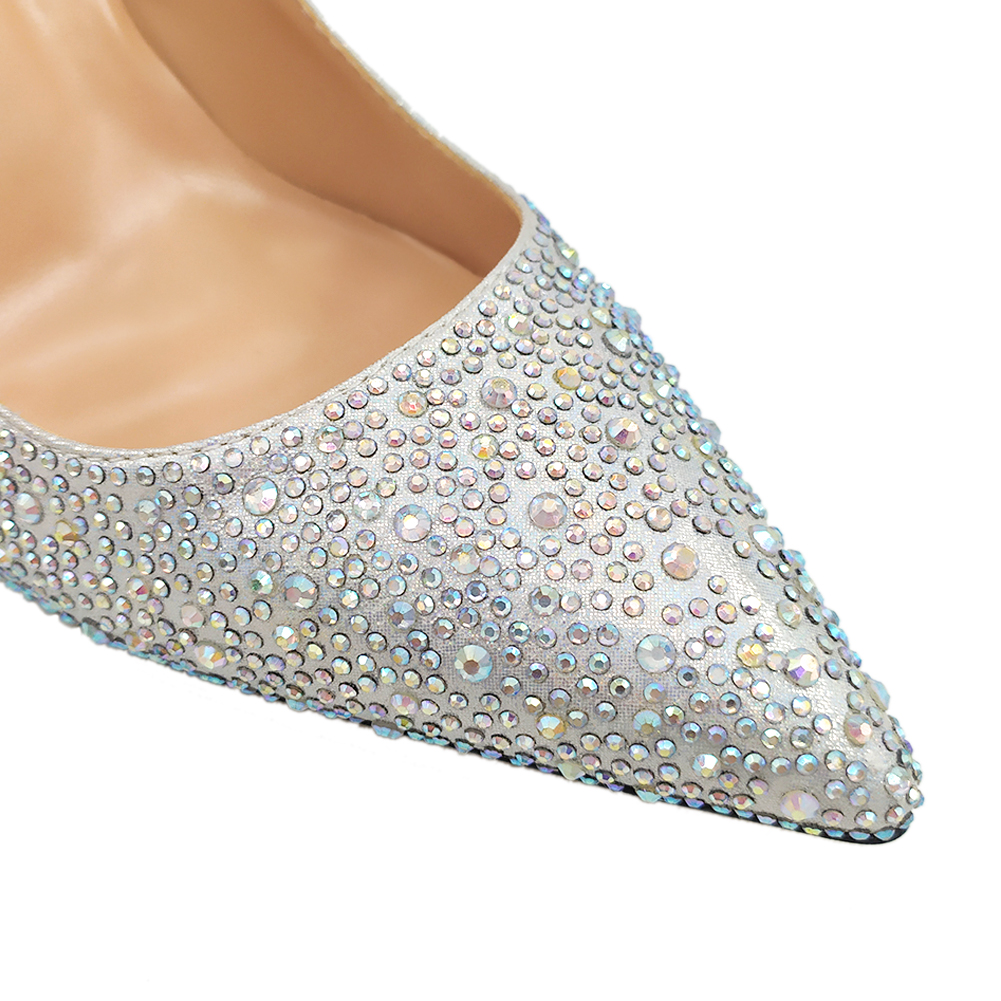 120mm Women's Classic Bridal Wedding Party Red Bottom Pumps Shine Closed Pointed Toe Heels-MERUMOTE