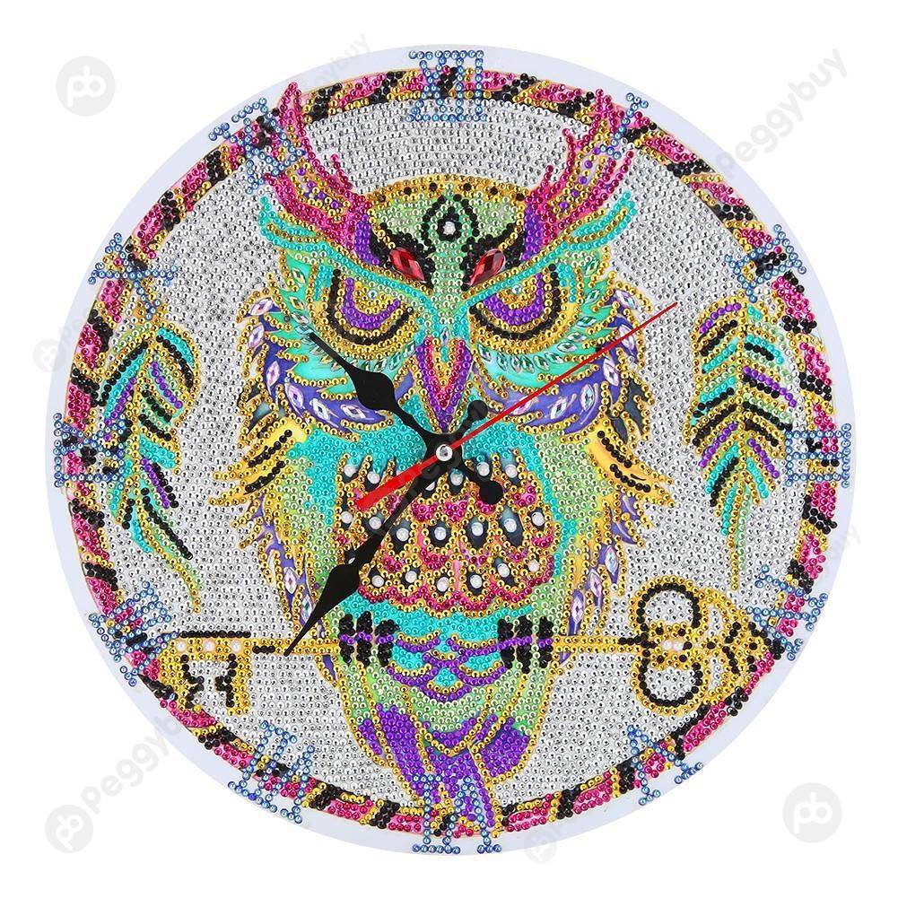 

Owl-DIY Crative Diamond Clock, 501 Original