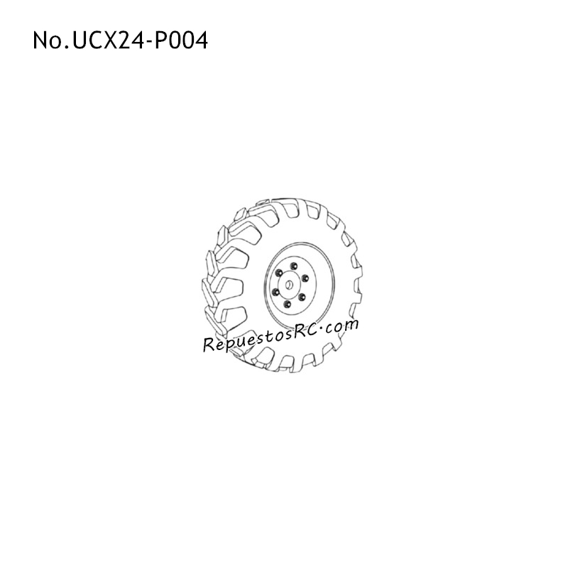 UDIRC UCX2401 Repuestos coches RC Rueda UCX24-P004