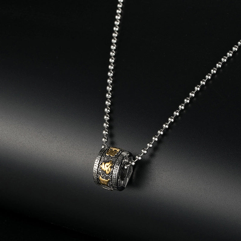 Hip-Hop Retro Solid Color 304 Stainless Steel Plating 18K Gold Plated Men's Pendant Necklace