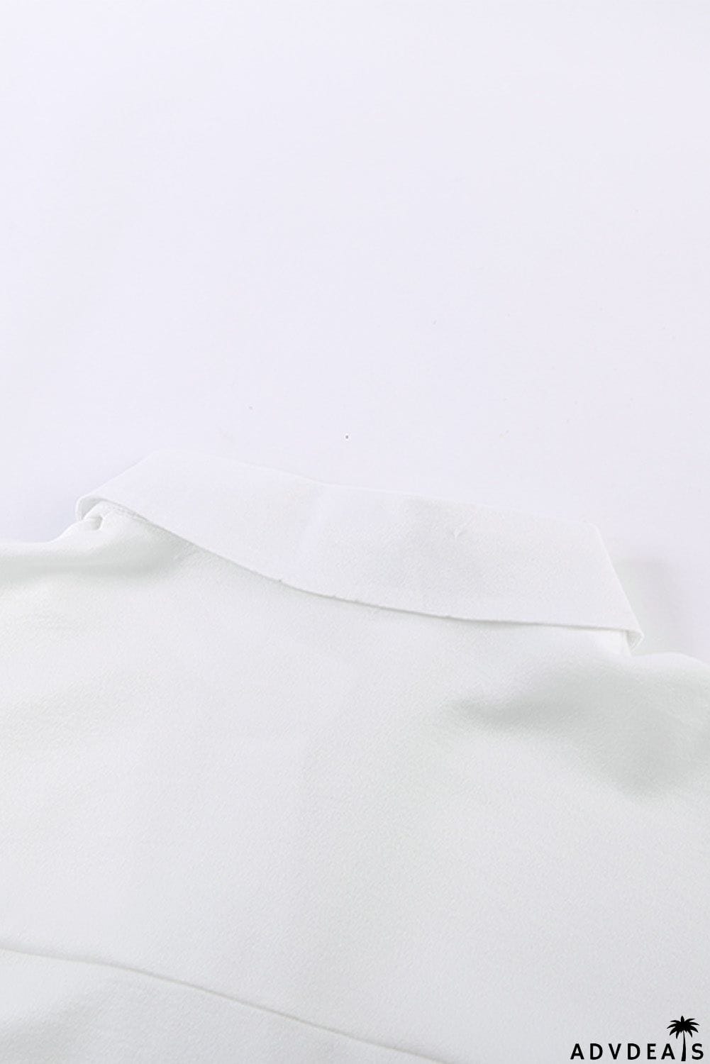 Collared Button Short Sleeves Shirt