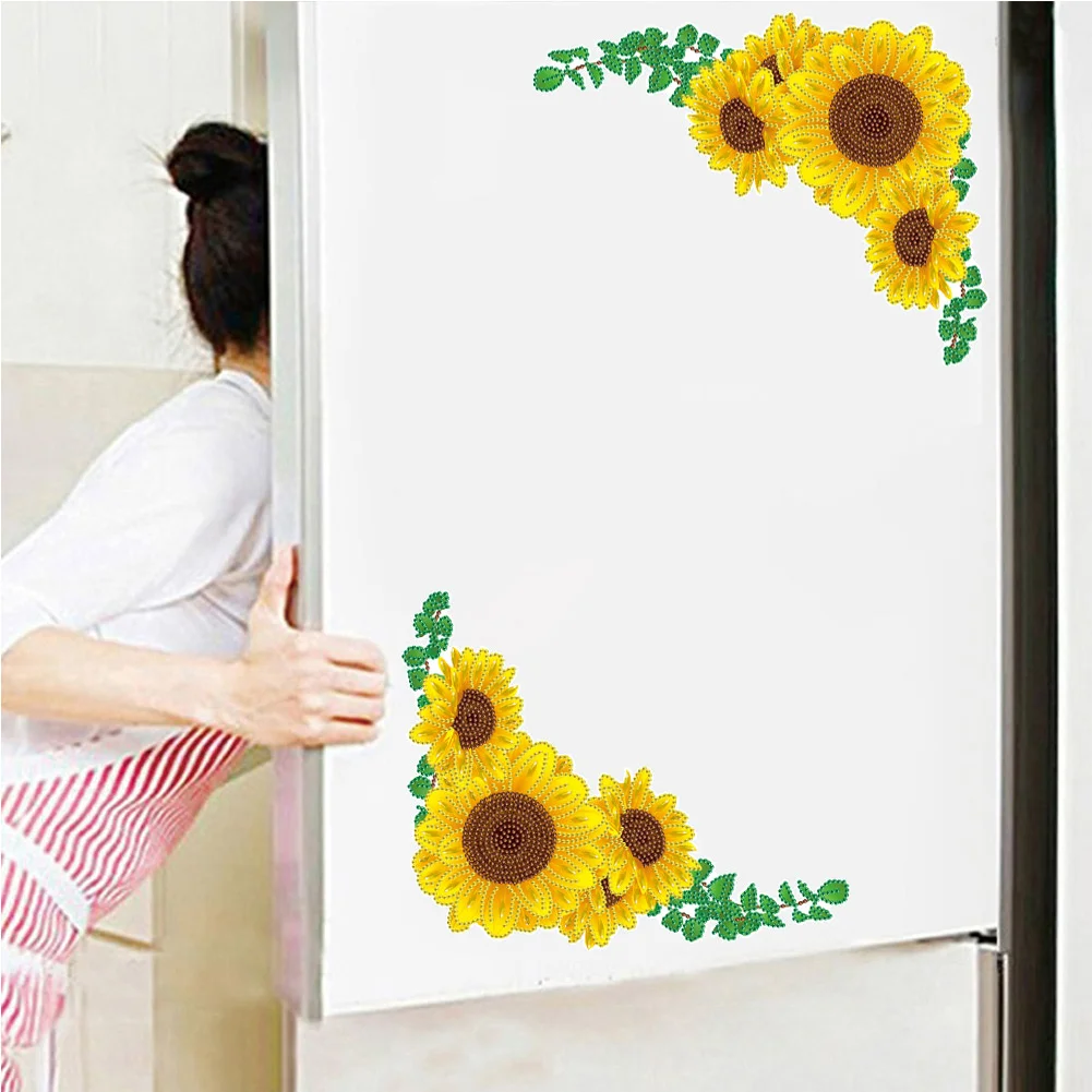 Sunflower DIY Diamonds Painting Sticker Art Crafts Mosaic Paster for Child Gift