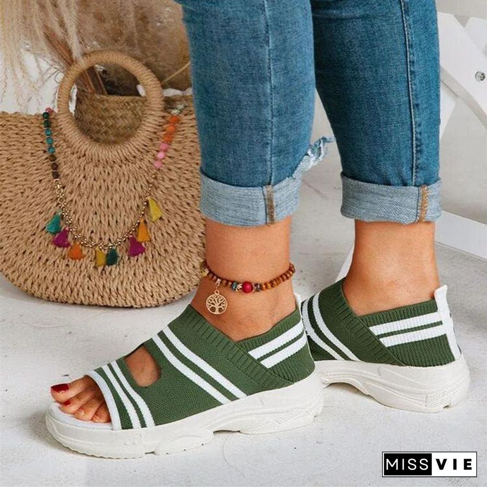 Elastic Women Summer Casual Pantshoes