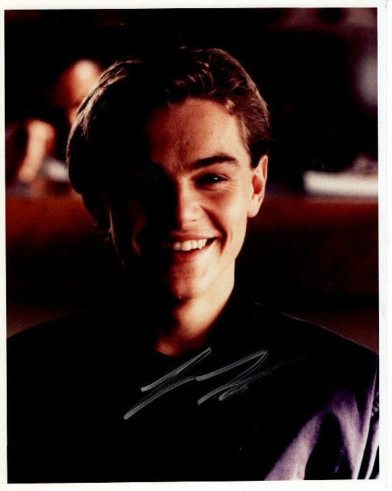 Leonardo leo dicaprio signed autographed titanic jack dawson 8x10 Photo Poster painting