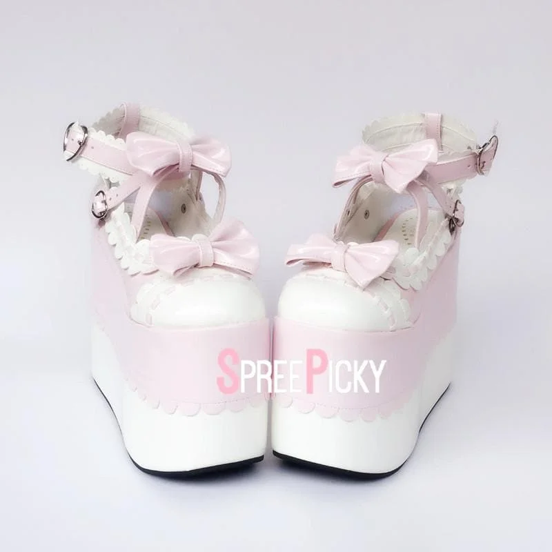 Pastel Pink Lolita Daydreamer Platform Shoes SP1710064