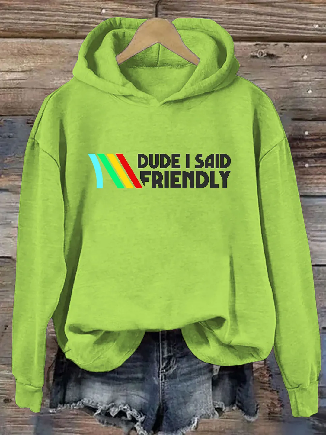 Dude I Said Friendly Hoodie