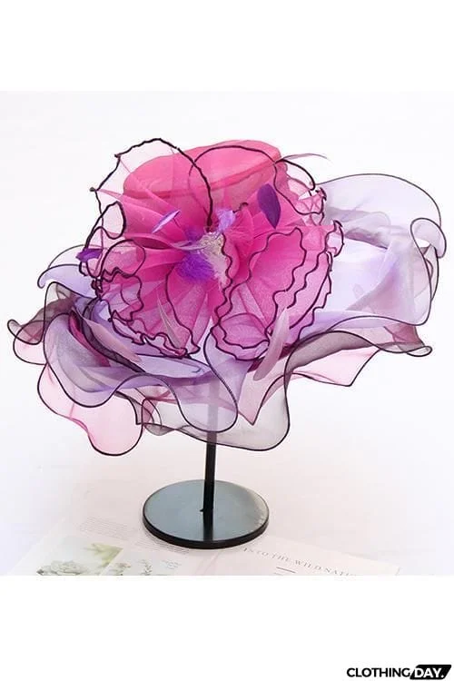 Organza Layer Flower Hat