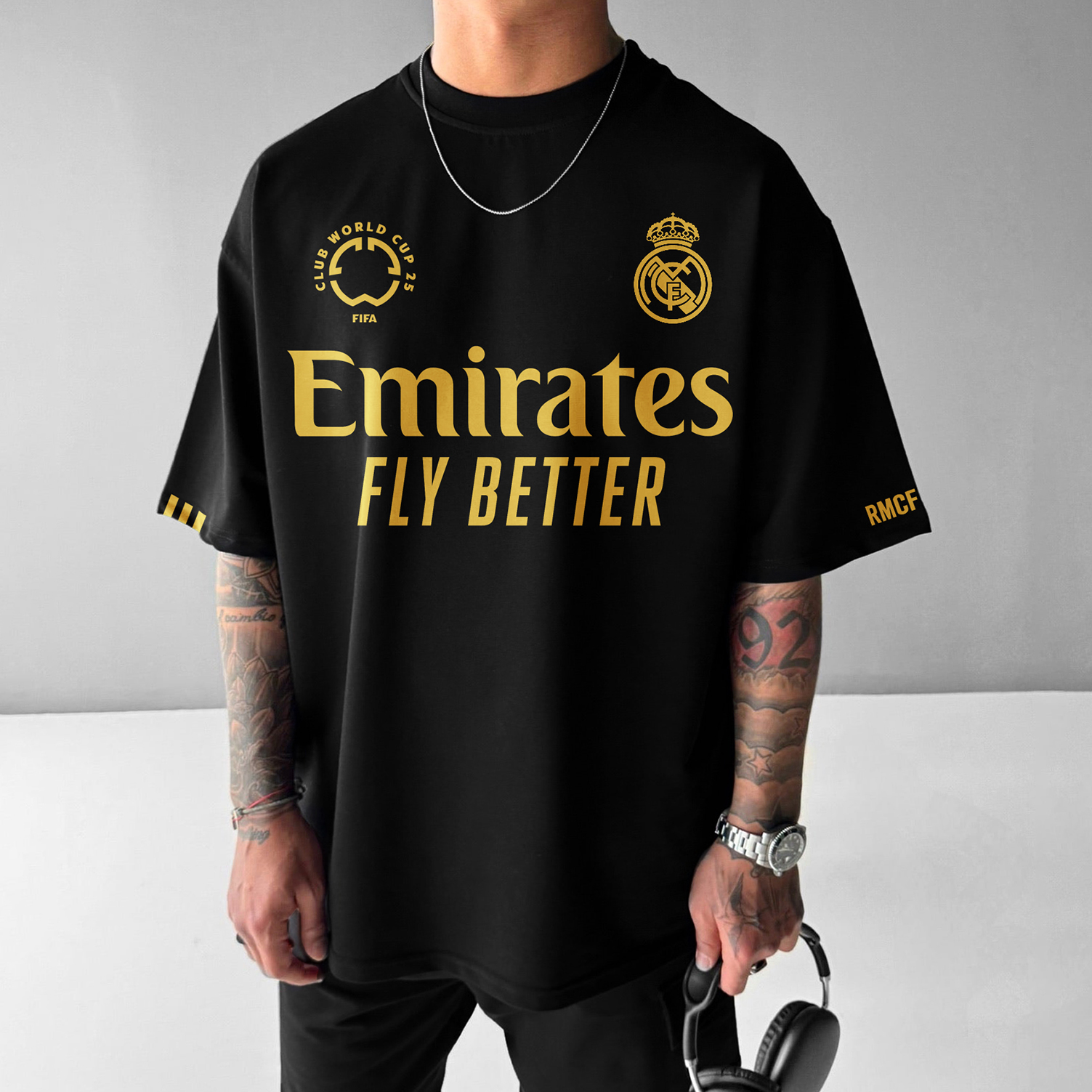 Oversized Casual Neutral Football T-Shirt Football Club T-Shirt / TECHWEAR CLUB / Techwear
