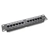 12/24 Ports Network Tool Kit CAT6 Patch Panel RJ45 Networking Wall Mount Rack