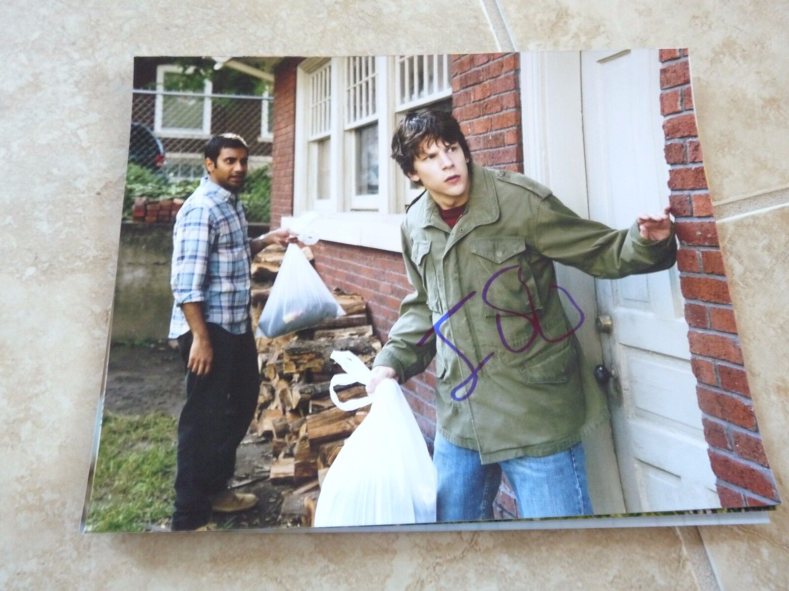 Jesse Eisenberg Lex Luthrr Batman Superman Signed 8x10 Photo Poster painting PSA Guaranteed #2