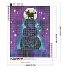 Diamond Painting-DIY Full Round Drill Jack O Lantern Black Cat(40x50cm)