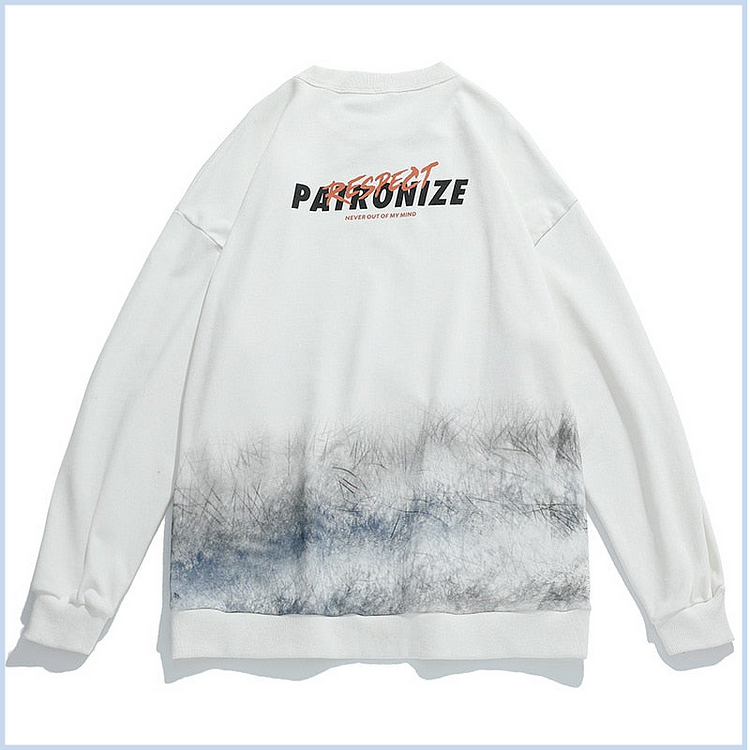 Winter Fog Tie Dye Sweatshirt - Gotamochi Kawaii Shop, Kawaii Clothes