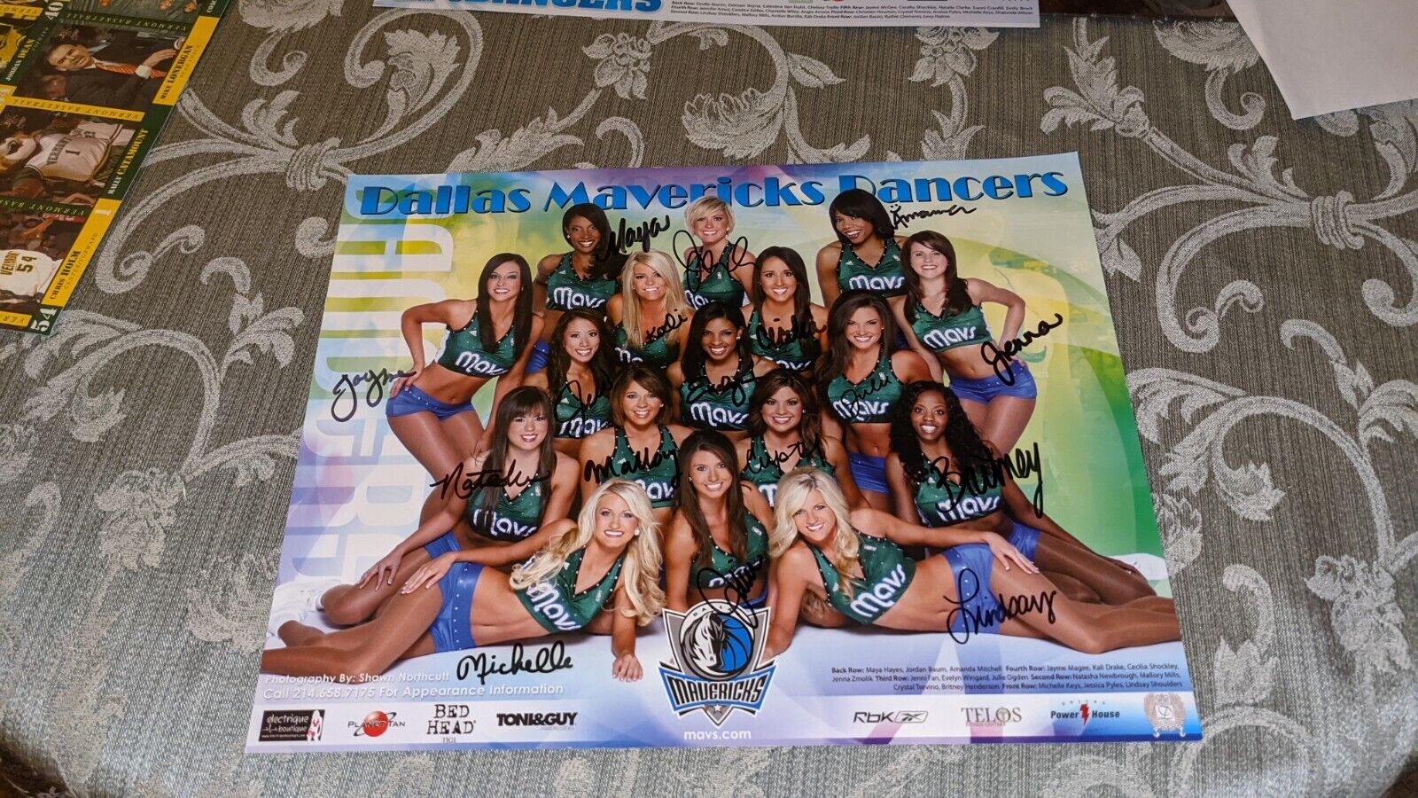 Dallas Mavericks Dancers NBA 11x14 Poster Signed by All 17 OUR COA