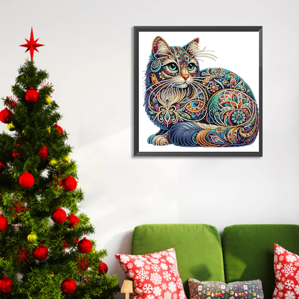 Diamond Painting - Partial Special Shaped Drill - Gorgeous Cat(Canvas|30*30cm)