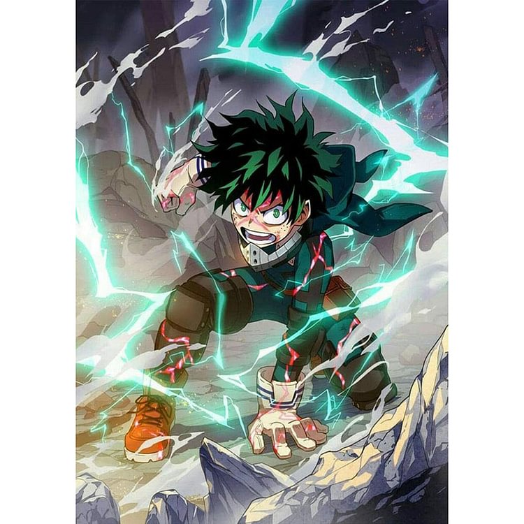 Cool Anime Boy  Full Round Diamond Painting 30*40CM