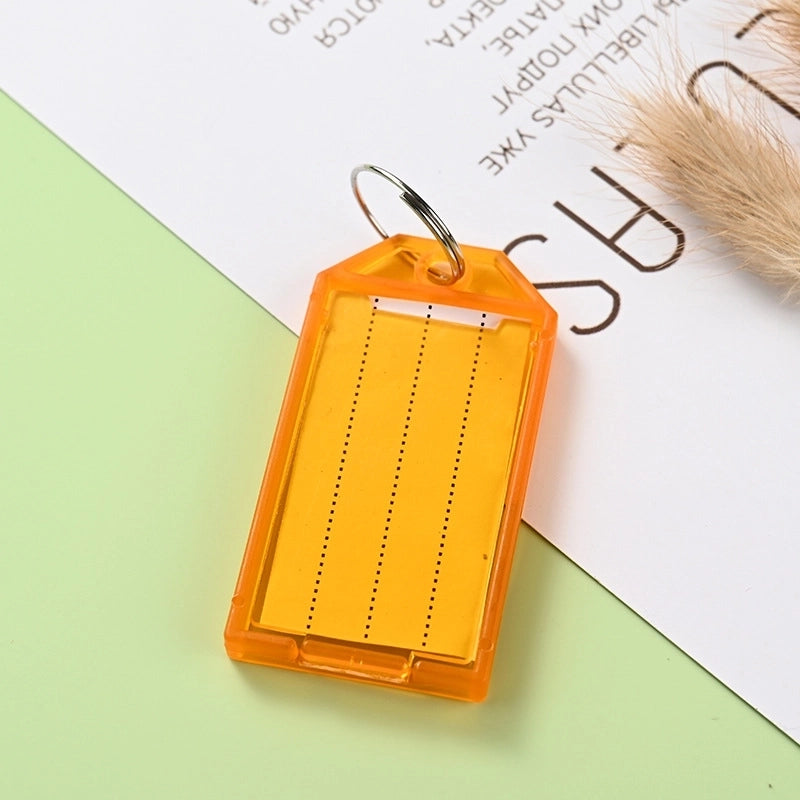 100 Pieces Plastic Key Card Rental Color Number Card Key Artifact Label Management Can Be Marked Card Key Chain Key Ring