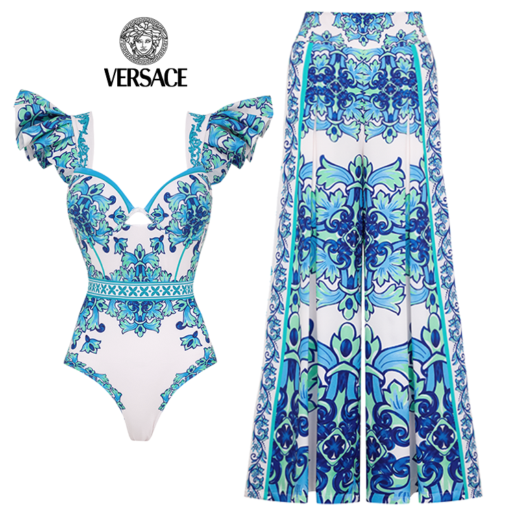 💃【Versace】Bañadores y faldas de una pieza estampados